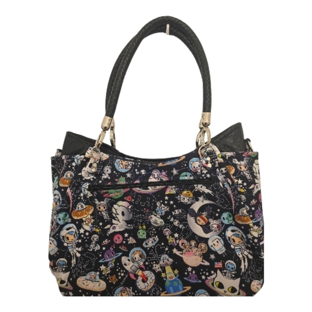 Black Unicorn Galaxy Space Themed Galactic Pony Custom Made Bag - Picture 3 of 13